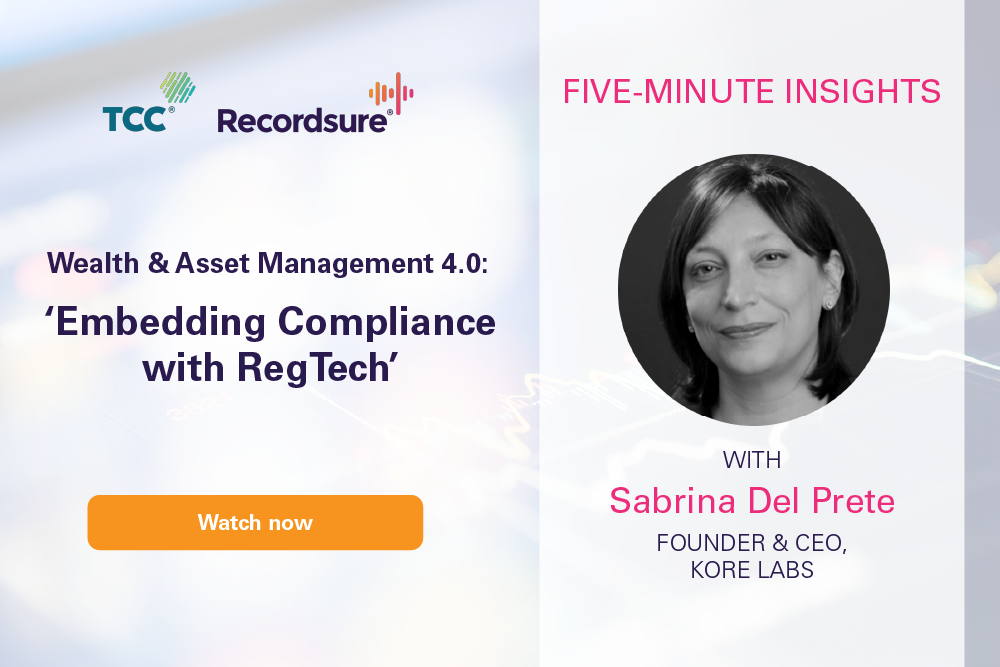 Sabrina Del Prete Embedding Compliance with RegTech